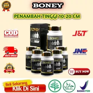 [ TERLARIS ] BONEY KAPSUL PENINGGI HERBAL OBAT PENINGGI BADAN AMPUH / NAIK 10-20 CM/ BANTU TINGGIIN BADAN | boney kapsul peninggi badan herbal | boney terlaris | tambah tinggi badan /boney original asli /  boney peninggi badan asli bpom 100% original /