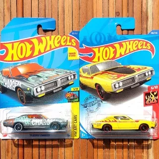 HOTWHEELS 71 DODGE CHARGER 2019 KUNING 2022 ABU - 69 70 FAST & FURIOUS SRT8 CHALLENGER HEMI CUDA