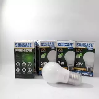 Lampu bohlam led blub sunsafe premier 3 watt / 3W cool day light