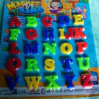 R. Toys Mainan Huruf magnet bisa nempel Mainan edukasi mainan murah mainan anak terlaris