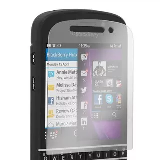 Anti Gores Kaca Tempered Glass Blackberry BB Q10 Clear Bening High Quality