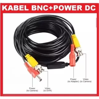 KABEL KAMERA CCTV 10M 15M 20M 25M 30M 40M 50M BNC + DC TEBAL