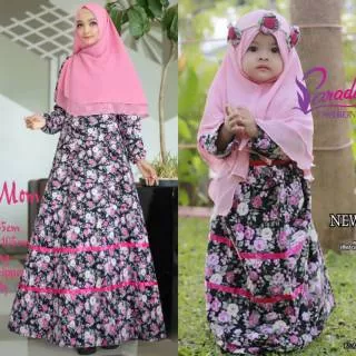 ZARRA COUPLE MOM KIDS + HIJAB FREE BANDANA ANAK