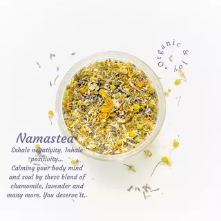 Organic&Joy• Namastea Tisane (non-tea blend,Caffeine free,teh bunga chamomile,teh bunga lavender,artisan tea,teh kamomil)