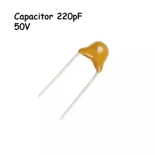 Capacitor 220pF 50V Ceramic Multilayer 221 Kapasitor Keramik 220 pF