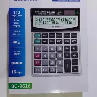 Bagus Kalkulator Besar 16 Digit BEETSTER Solar Power Calculator BC 9616 zeu. ..