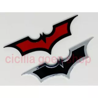 Sticker Stiker 3D emblem mobil hp motor Batman Beyond Metal