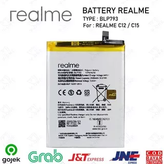 Baterai Realme C12 C 12 - C15 C 15 - C25 C 25 Batre Batrai Batere Battery ORI