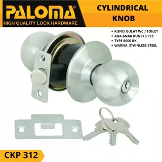 KUNCI  PINTU KAMAR MANDI BULAT PALOMA CKP 312 ET KUNCI BULAT WC TOILET CYLINDRICAL KNOB