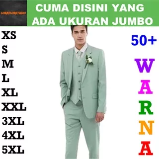 XXXXXL 5XL XXXXL 4XL XXXL 3XL XXL XL L M S XS JAS Pria BLAZER Cowok TEBAL SETELAN Polos Groomsmen Kantor Office Kerja Resmi Formal Kasual Casual Kuliah Wisuda Resepsi Pernikahan Kantong Saku HIJAU PASTEL HIJAU MINT MUDA CERAH Jas Kancing 1 2 Saku Tutup