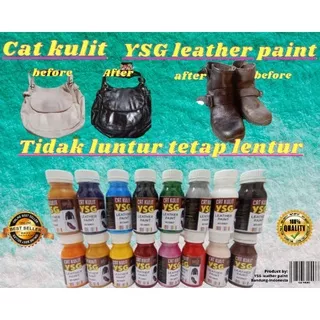 cat jaket kulit 80 ml.sepatu kulit,tas kulit,jok mobil kulit,dompet kulit,dan bahan kanvas dan suide