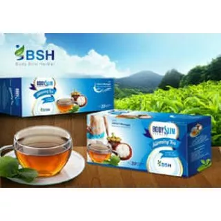 Body Slim Herbal Slimming Tea (BSH Tea) Original, New Pack (Depkes)