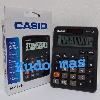 Casio Kalkulator MX-12B ORIGINAL - Desktop Kalkulator Meja MX 12 B Kantor MX12B