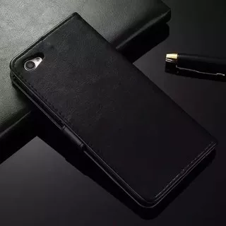 Vivo V5 plus V5Plus Flip Wallet Dompet Kulit Leather Standing Cover Case Casing
