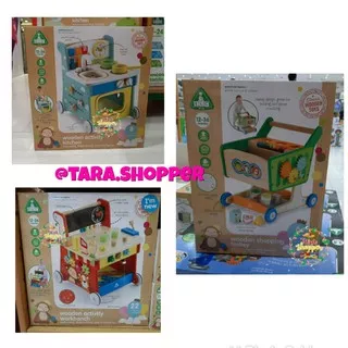 ELC wooden activity kitchen / workbench / trolley walker