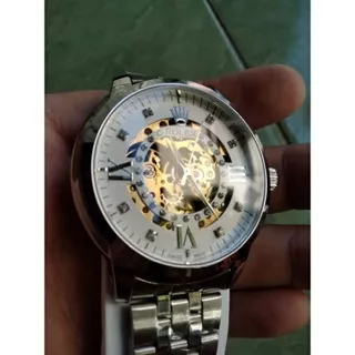 D42 Rolex otomatis Jam Tangan Rolex Automatic big size luxury anti gores Otomatis mewah kaca saphire stainless steel Elegan anti air fullset rantai murah berkualitas super original kaca tembus transparan