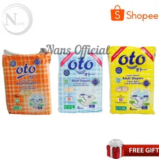 Oto Adult Diapers Popok Dewasa M10 / L8 / XL6 / Popok Dewasa Lansia Oto Adult M-10 / L-8 / XL-6