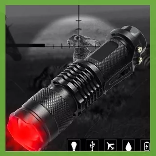 Senter Led Infrared Night Vision Mini Zoom 850nm Portable Untuk Hunting
