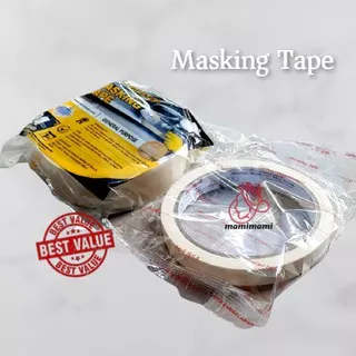 Masking Tape / Lakban Kertas Nachi 2.4 cm x 20 Yard Solatip 1 inchi