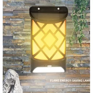 Lampu Taman LED Solar Induction Flame / Wall Lamp / Lampu Dinding Otomatis Lampu Dekorasi Taman