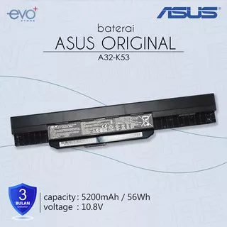 Baterai Battery Original Asus A43S K53 K43 X43E A43 A53 X44H A32-K53