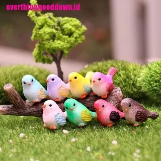 ?Everthing?Artificial Little Bird Figurine Animal Model Home Decor Mini Garden