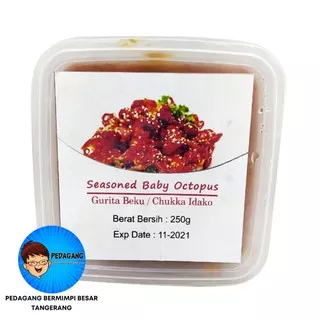 Chuka Idako 250gr / Seasoned Baby Octopus / Salad Bayi Gurita Beku