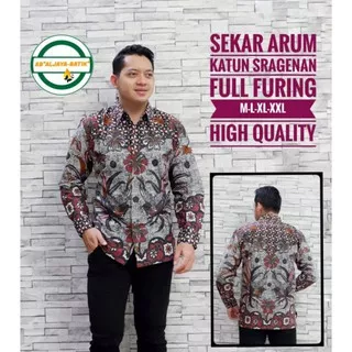 Sekar Arum Batik Pria Kemeja Batik Pria Katun Halus