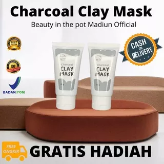 Clay Mask Charcoal Masker Wajah Beauty in the pot Masker Organik Charcoal Mask