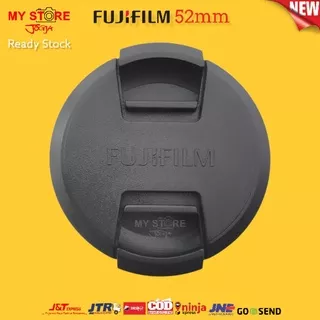 Lens cap tutup lensa fujifilm 52mm lenscap fujinon XF 35mm F1.4 R 18mm F2 R XC 15-45mm F3.5 OIS pz Lens Cap Cover Logo Fuji Kamera X-Mount FX X-A20 X-A3 X-A5 X-A7 X-A10 X-T10 X-T20 X-T30 X-T1 X-T2 X-T3 X-T4 X-M1 X-E1 X-E2 X-E3 X-E4 X-Pro1 X-Pro2 X-Pro3