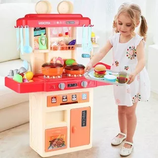 Mainan Kitchen Set Anak Masak dengan Wastafel Cuci Piring Ukuran Besar