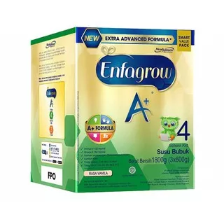 Enfagrow A+ 4 Vanila 1800gr / Susu Pertumbuhan Anak Enfagrow A+ Tahap 4 1800gr