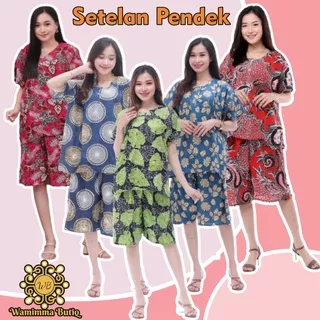 Daster Kaos Batik - Daster Stelan Celana Panjang - Setelan Daster Celana Panjang - Daster CP Anjani