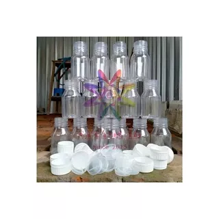 Botol PS 250 ML Plastik Madu Kapsul Jamu Herbal Jus Juice Pestisida Pet Drat Polos Segel / Botol PS