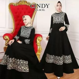 Abaya maxi hitam  Jubah hitam ori gamis hitam baju dress syar`i saudi abaya madina
