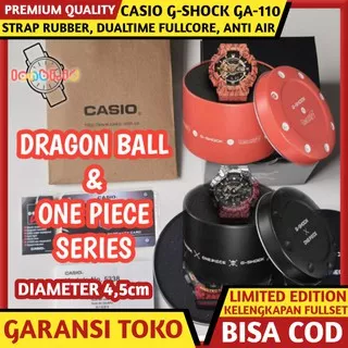 JAM TANGAN CASIO G SHOCK ONE PIECE DRAGON BALL PRIA COWOK ANTI AIR DIGITAL SPORT ANALOG DUAL TIME