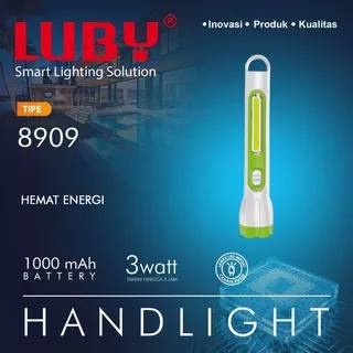 Lampu Senter Luby LED Rechargeable L-8909 (3 Watt)