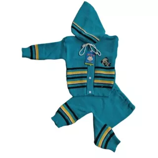 Jaket rajut bayi setelan baju bayi switer bahan rajut mantel setelan bayi