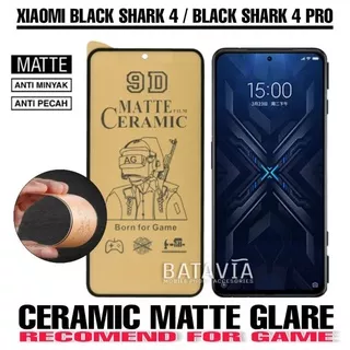 Tempered Glass Matte Ceramic Xiaomi Black Shark 4 Black Shark 4 Pro Full Layar Curved Premium Anti Pecah