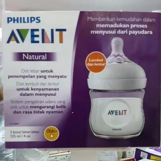 Philips Avent Botol Natural 125ml isi 2 botol Putih