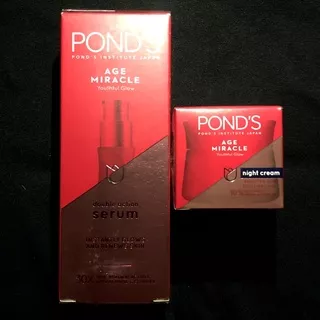 Pond`s Age Miracle Double Action Serum - 30ml / Pond`s Age Miracle Youthful Glow Night Cream - 10g