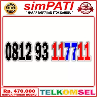 Nomor Cantik Telkomsel 117711 - Nomor Cantik Simpati 117711 - Kartu Perdana Simpati 11 Digit Murah