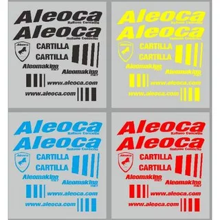 Cutting Sticker Sepeda Aleoca Cartilla