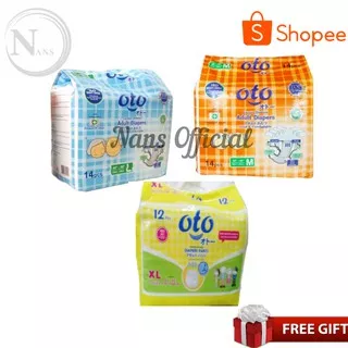 Oto Adult Diapers Popok Dewasa M14 / L14 / XL12 / Popok Dewasa Lansia Oto Adult M-14 / L-14 / XL-12