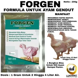 Vitamin Ayam - Suplemen Ayam - Vitamin Ayam Broiler - Vitamin Penambah Nafsu Makan - FORGEN