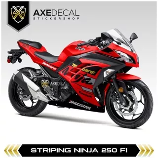 Decal Striping Kawasaki Ninja 250 FI Motocard / Stiker Motor Variasi Ninja Fi