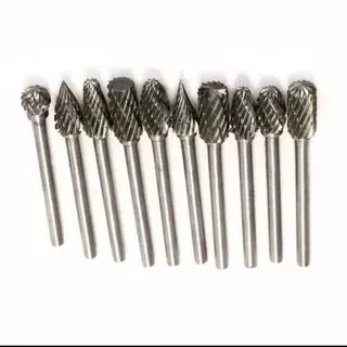 mata bor tuner set 10 pcs mini drill mata bor tungsten carbide mata bor kikir mata mini grinder die