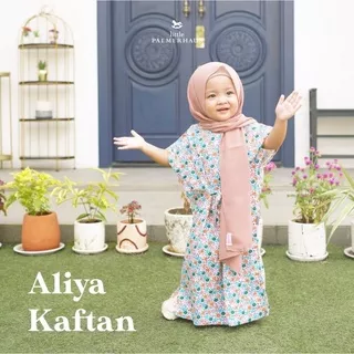 Little Palmerhaus Gamis ALIYA KAFTAN DRESS / Raya Collection Baju Muslim Anak Perempuan / Gamis