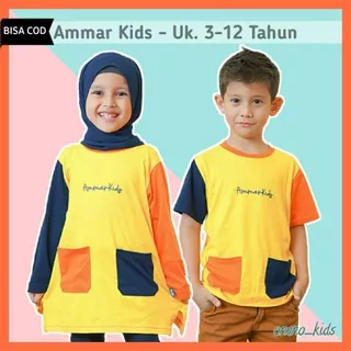 Baju Kaos Anak Bermain Couple 3-12 Tahun / Kaos Anak Perempuan Laki Laki Good Quality / Baju Tunik Anak Perempuan Lengan Panjang / Baju Kaos Muslim Anak Laki Laki Lengan Pendek Warna Soft / Baju Anak Cewek Cowok 3 4 5 6 7 8 9 10 11 12 Tahun Polos 2022