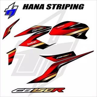 Stiker  Striping CB 150 R tahun 2015 2016 2017 2018 - Stiker Lis Variasi Motor CB150R Kode 01